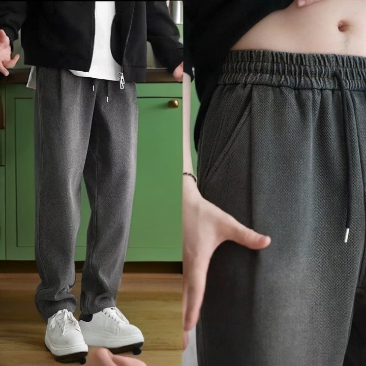 Mens Loose Versatile Retro-Style Spring Jeans