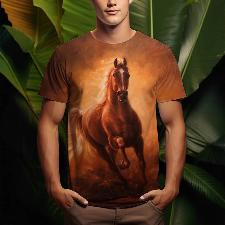 Mens 3D Printed Short-Sleeve T-Shirt