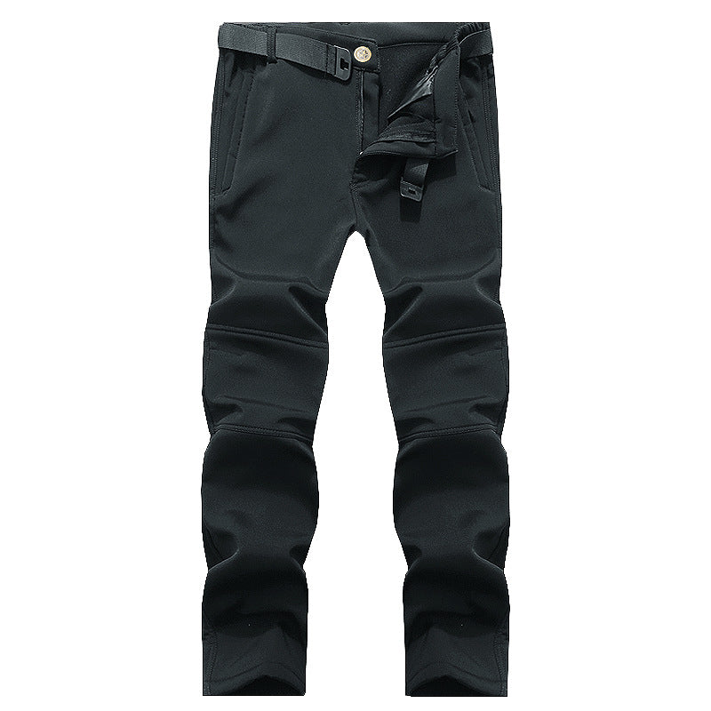 Mens Outdoor Softshell Insulated Trousers For Cold Weather