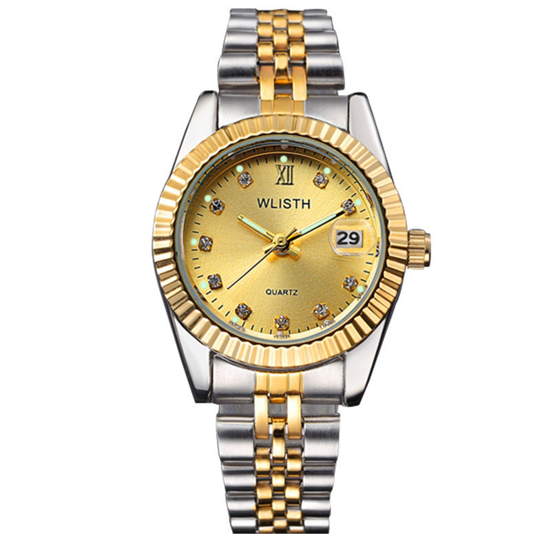 Women's Watch Waterproof Between Gold Watch