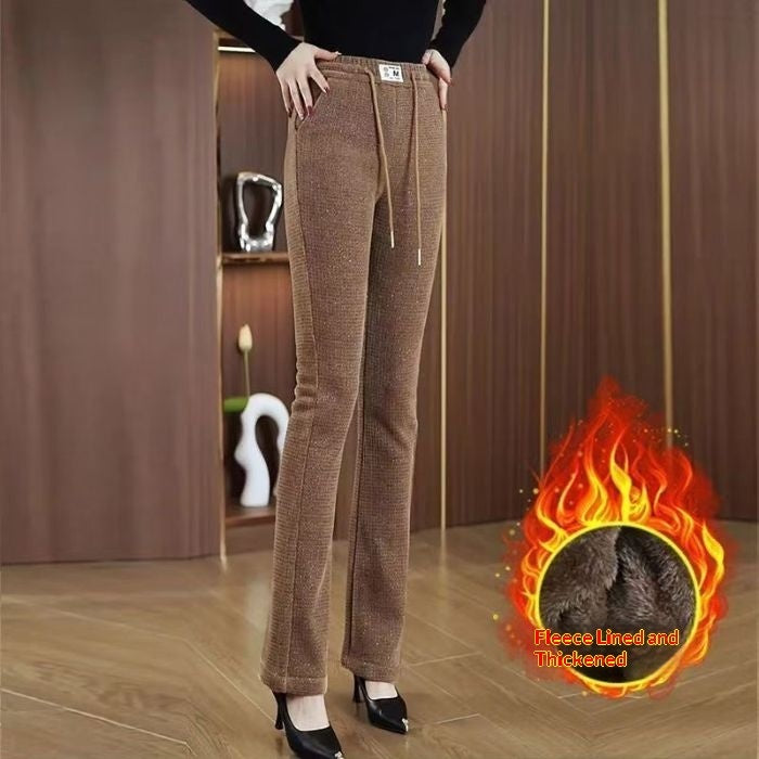 Womens FallWinter Slimming Casual Cropped Pants