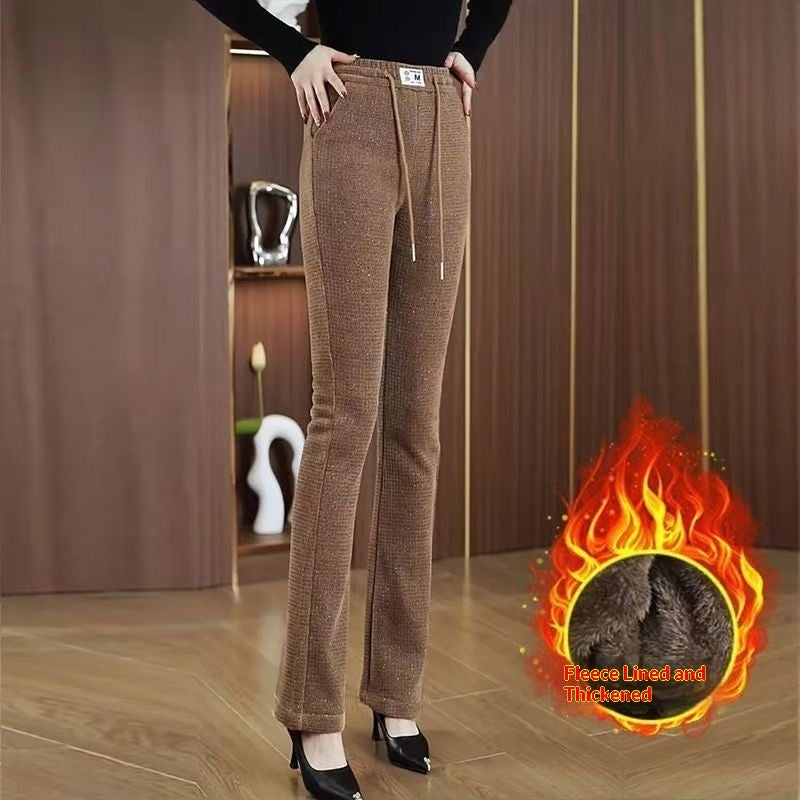 Womens FallWinter Slimming Casual Cropped Pants