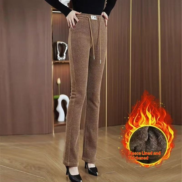 Womens FallWinter Slimming Casual Cropped Pants