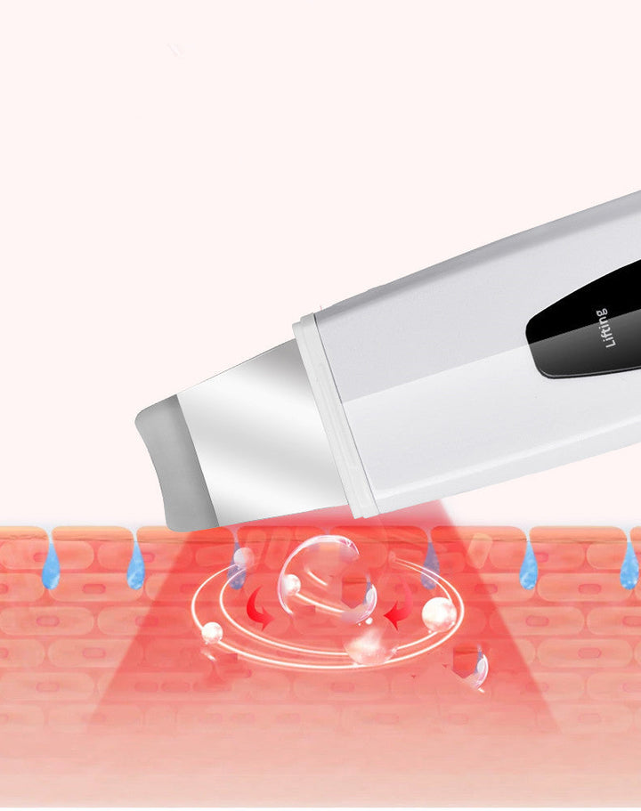 Ultrasonic ion skin cleanser device with ABS material and compact design