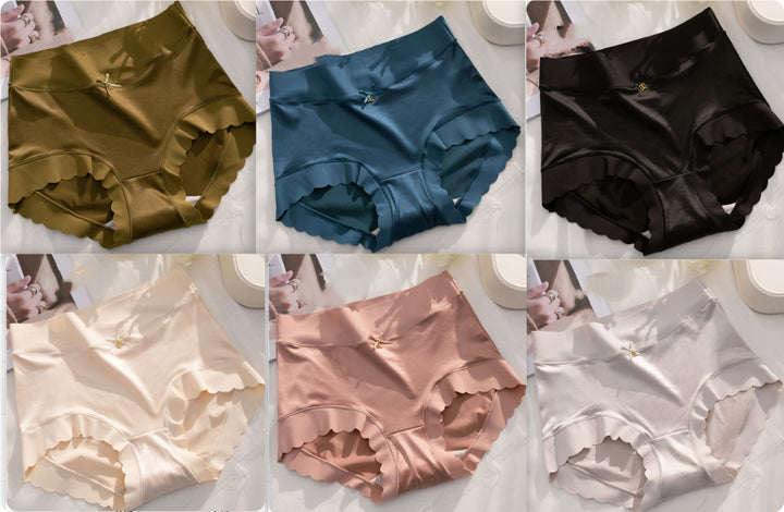 Satin Seamless Ice Silk Underwear