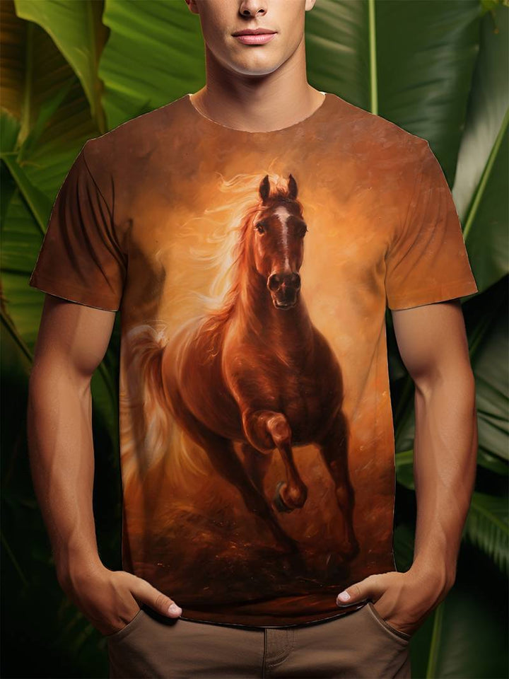 Mens 3D Printed Short-Sleeve T-Shirt