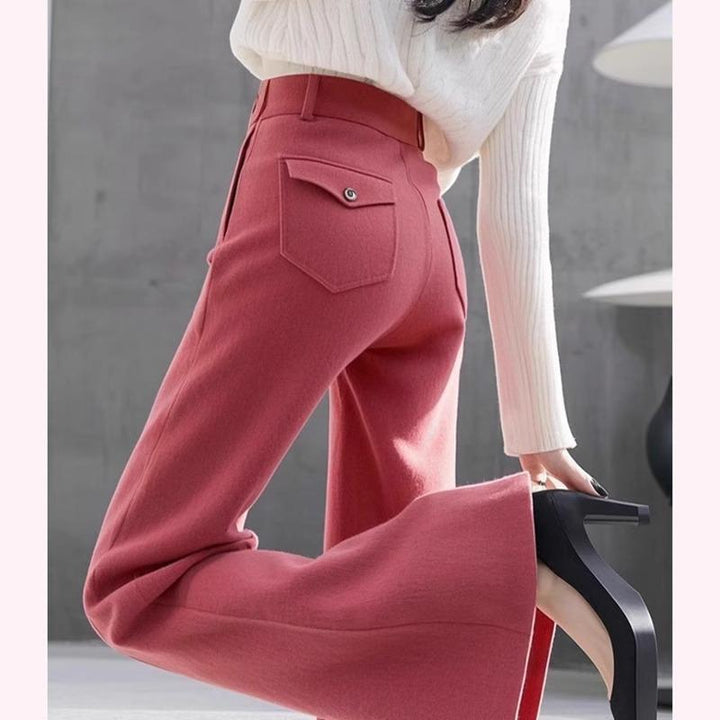 Versatile High-waisted Slimming Workwear Bootcut Pants