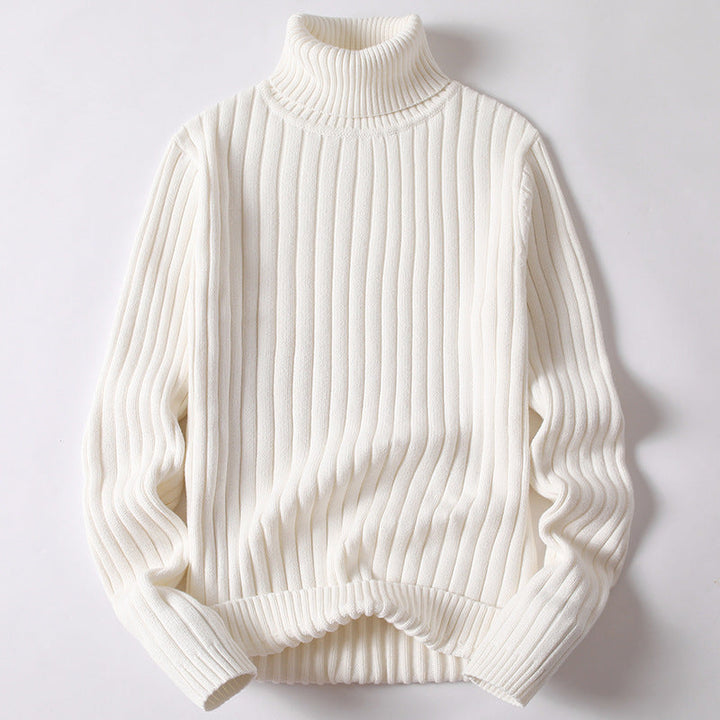 Casual knitted men's sweater in multiple colors and loose fit for teenagers