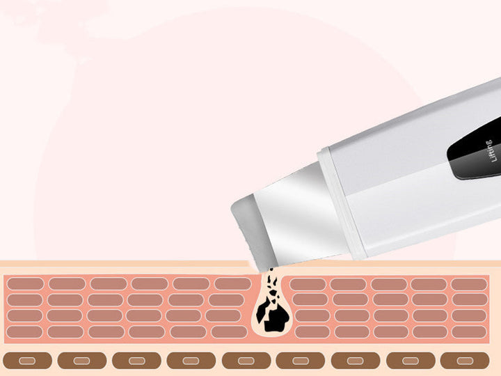 Ultrasonic ion skin cleanser device with ABS material and compact design