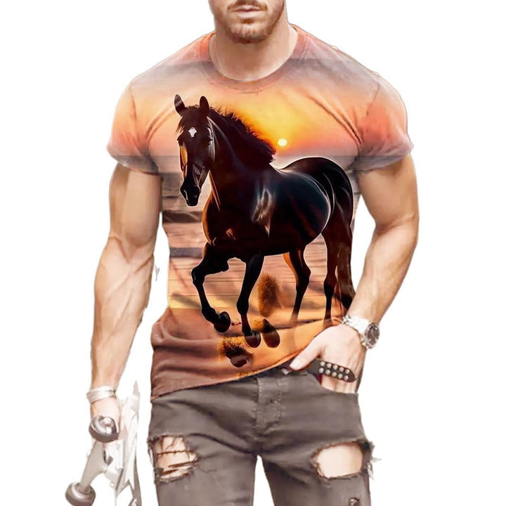 Mens 3D Printed Short-Sleeve T-Shirt