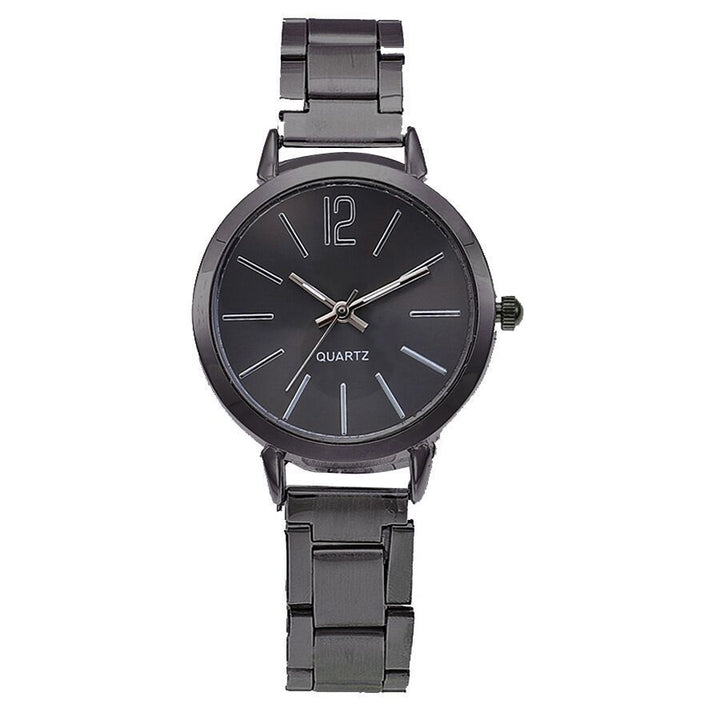 Alloy large digital watch with quartz movement and Geneva design