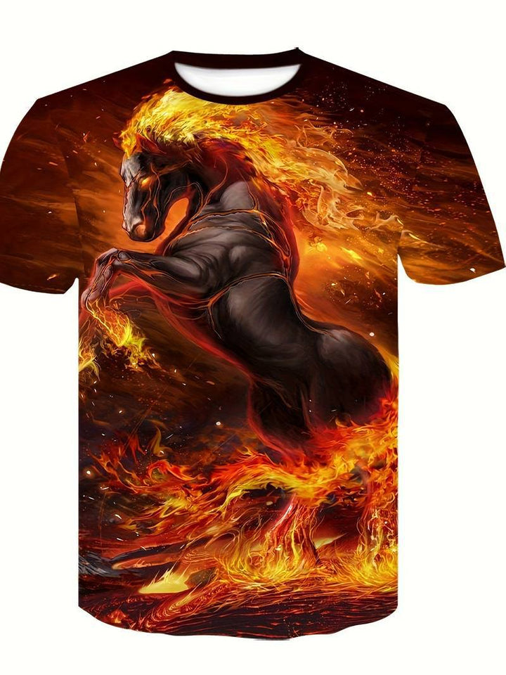 Mens 3D Printed Short-Sleeve T-Shirt