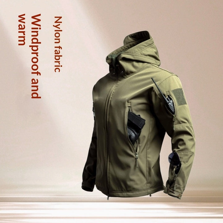 Mens Outdoor Sharkskin Softshell Jacket