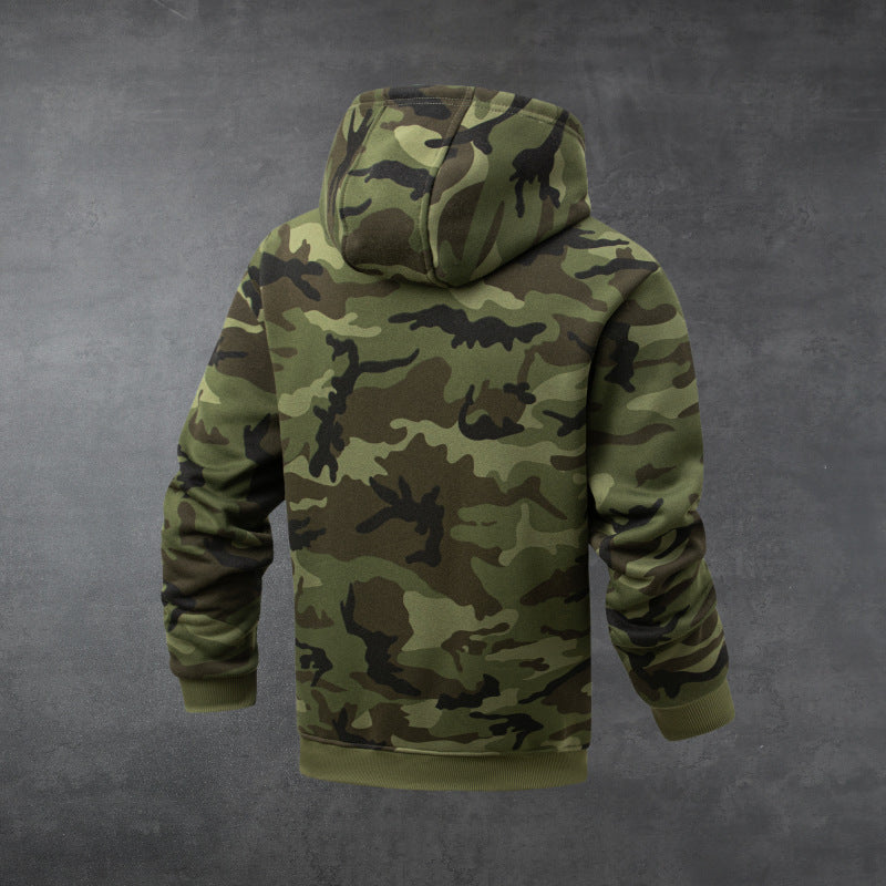 Mens Stylish Thicker Casual Camo Hoodie