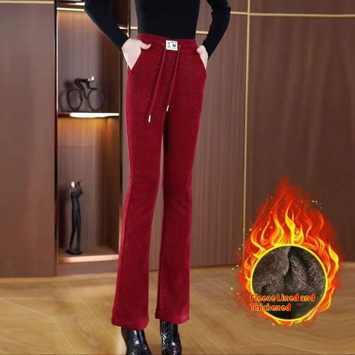 Womens FallWinter Slimming Casual Cropped Pants