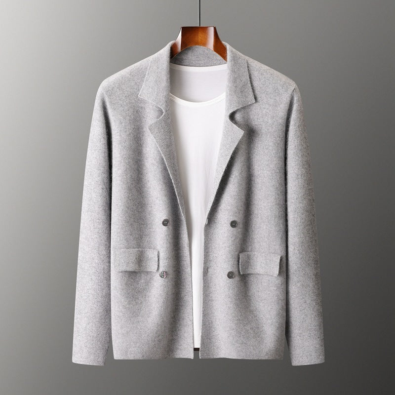 Wool Cardigan Suit Lapel Loose Fashionable Jacket